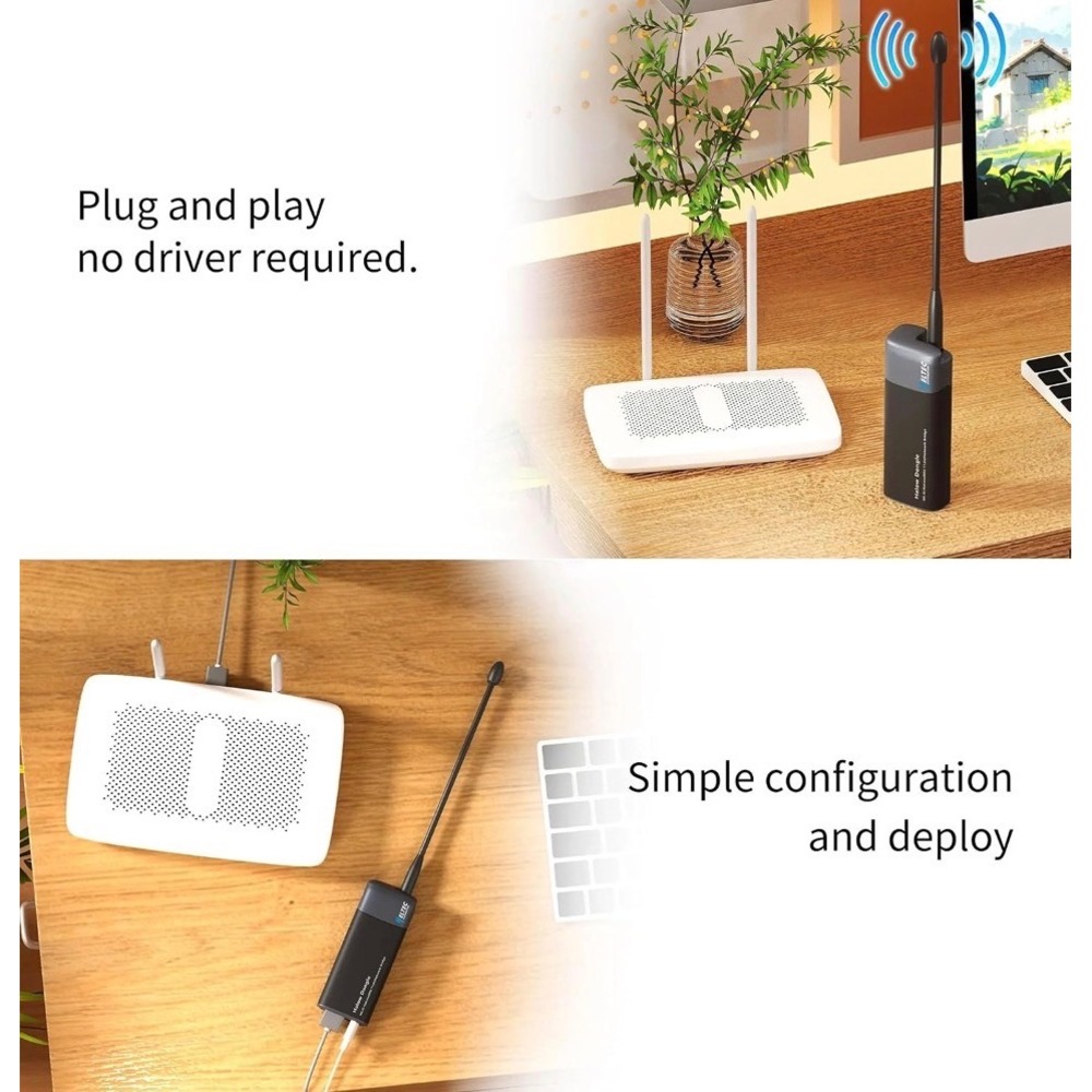 Wi-Fi HaLow HT-HD01 915MHz 1km Long Range Wireless Bridge AP + STA Pair - Picture 12 of 13